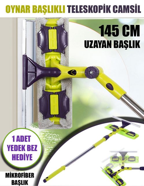 Oynar Başlıklı Teleskopik Camsil