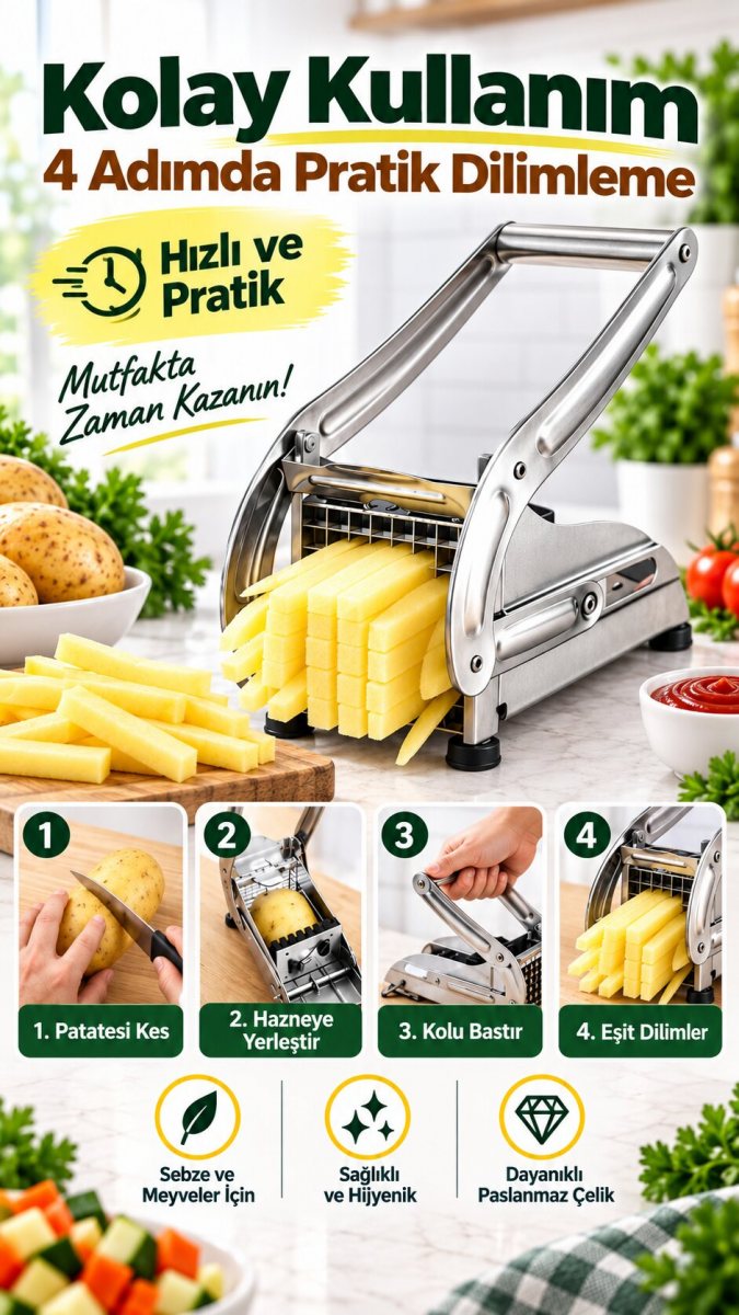 Patates Dilimleme Makinesi 7