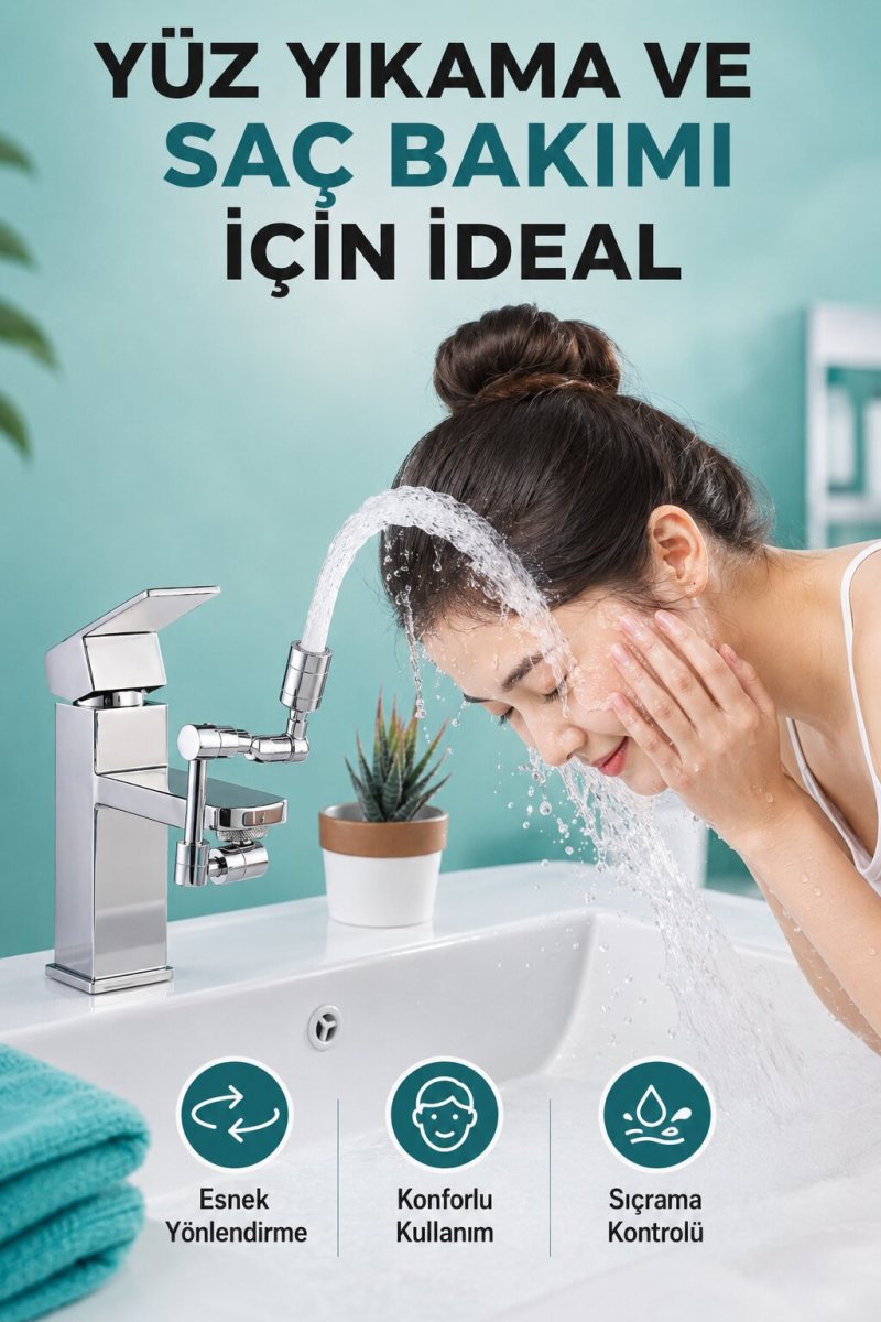1080 Derece Musluk Başlığı 2