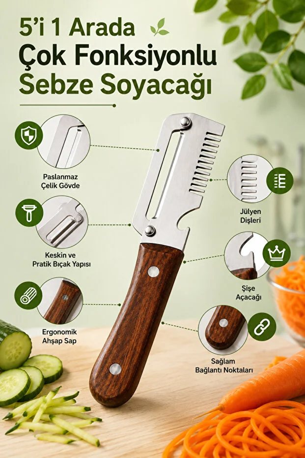 Sebze Soyacak ve Kesme Aleti 5