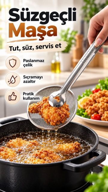 Tel Süzgeçli Kızartma Maşası