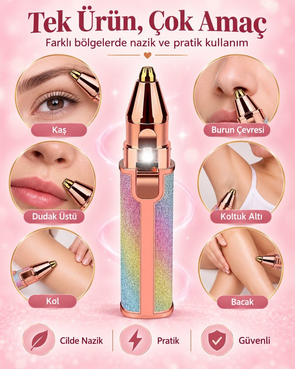 Çift Başlıklı Şarjlı Epilatör 2