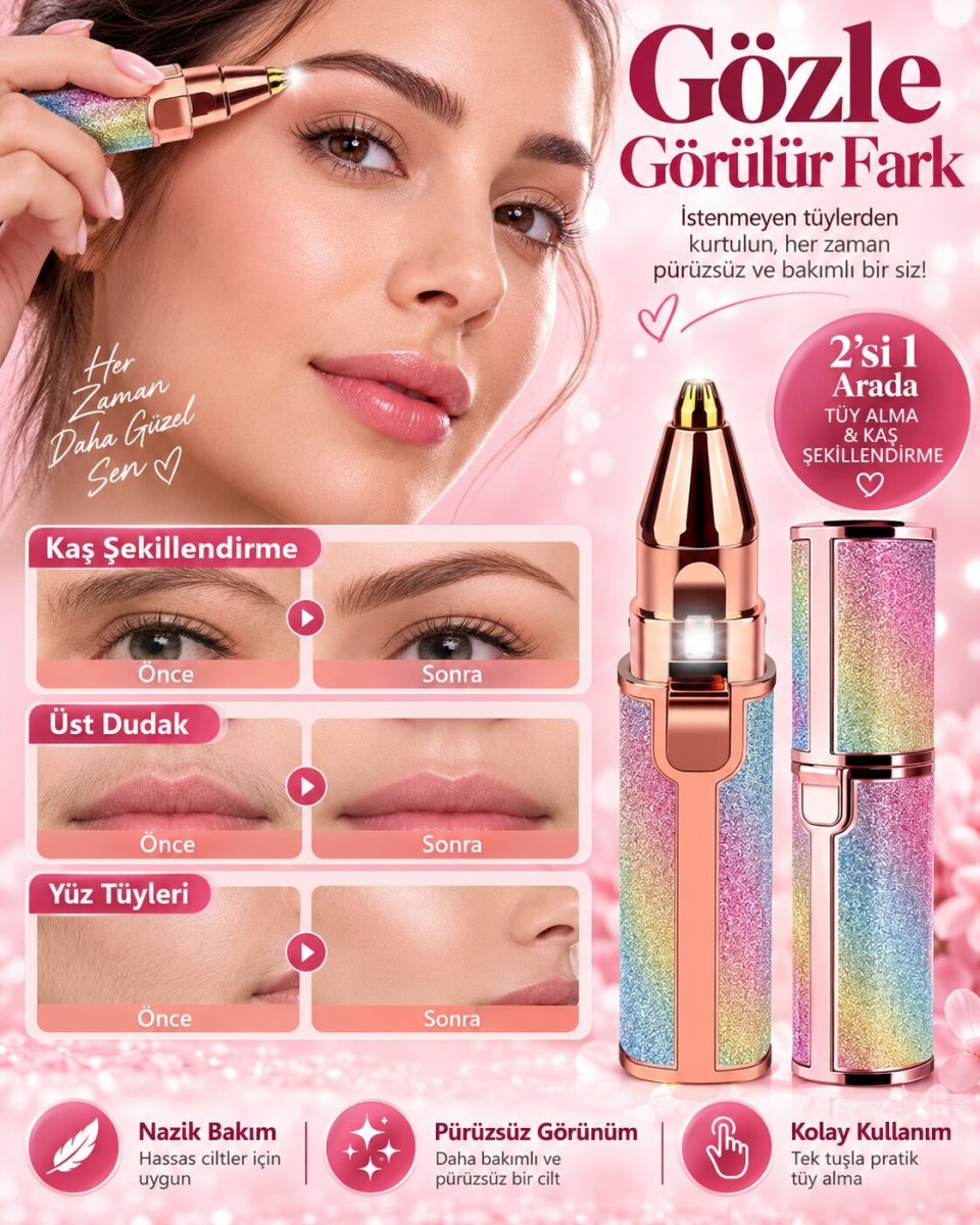 Çift Başlıklı Şarjlı Epilatör 5