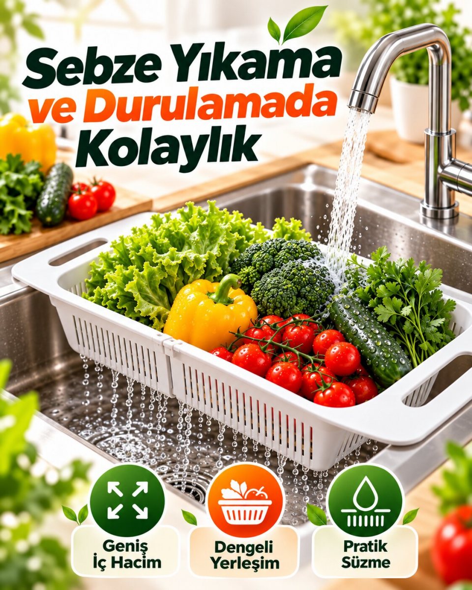 Plastik Ayarlanabilir Lavabo Süzgeç 3