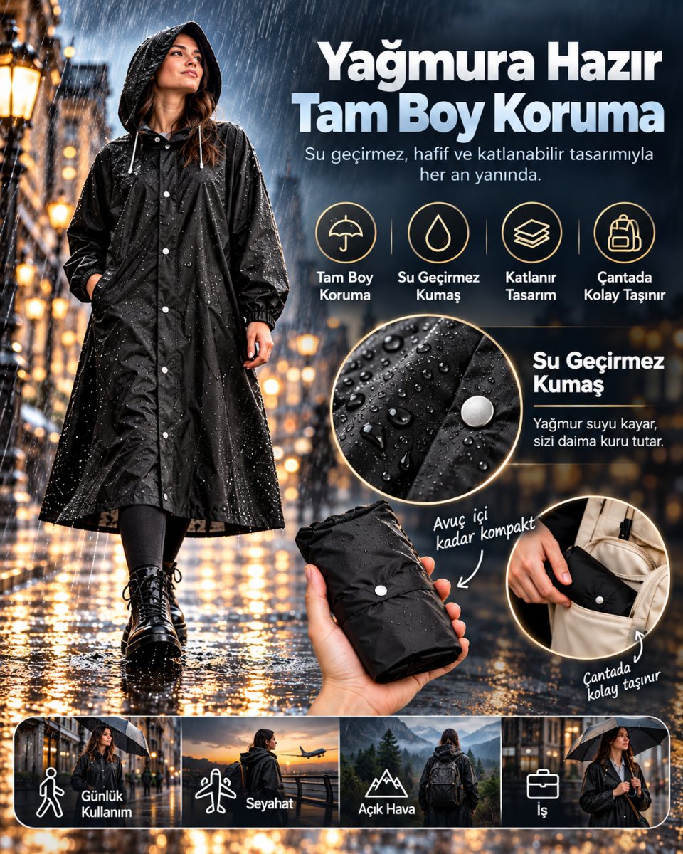 Su Geçirmez Yağmurluk 1