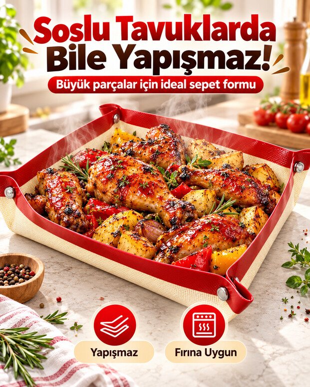 Çıtçıtlı Fırın Pişirme Matı 4