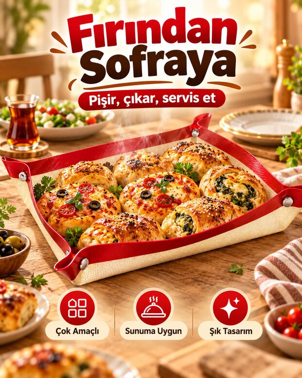 Çıtçıtlı Fırın Pişirme Matı 7