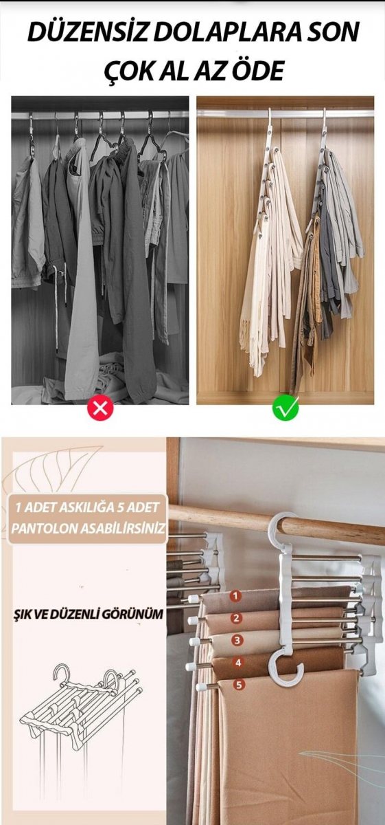 Katlanabilen Fonksiyonel Askılık 2
