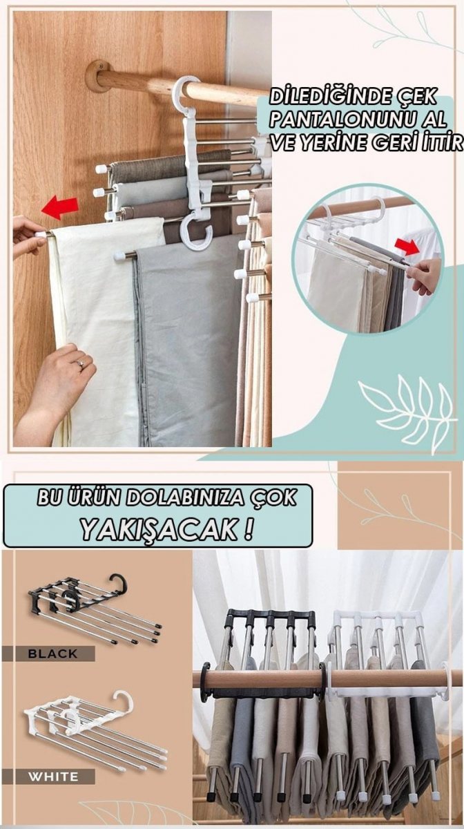 Katlanabilen Fonksiyonel Askılık 3