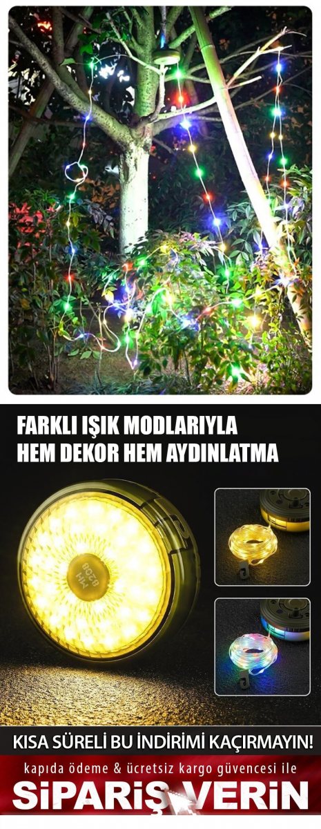 Makaralı Kamp ve Dekor Led Lamba 3