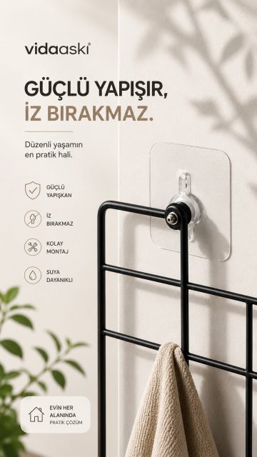 4'lü Şeffaf Vidalı Askı